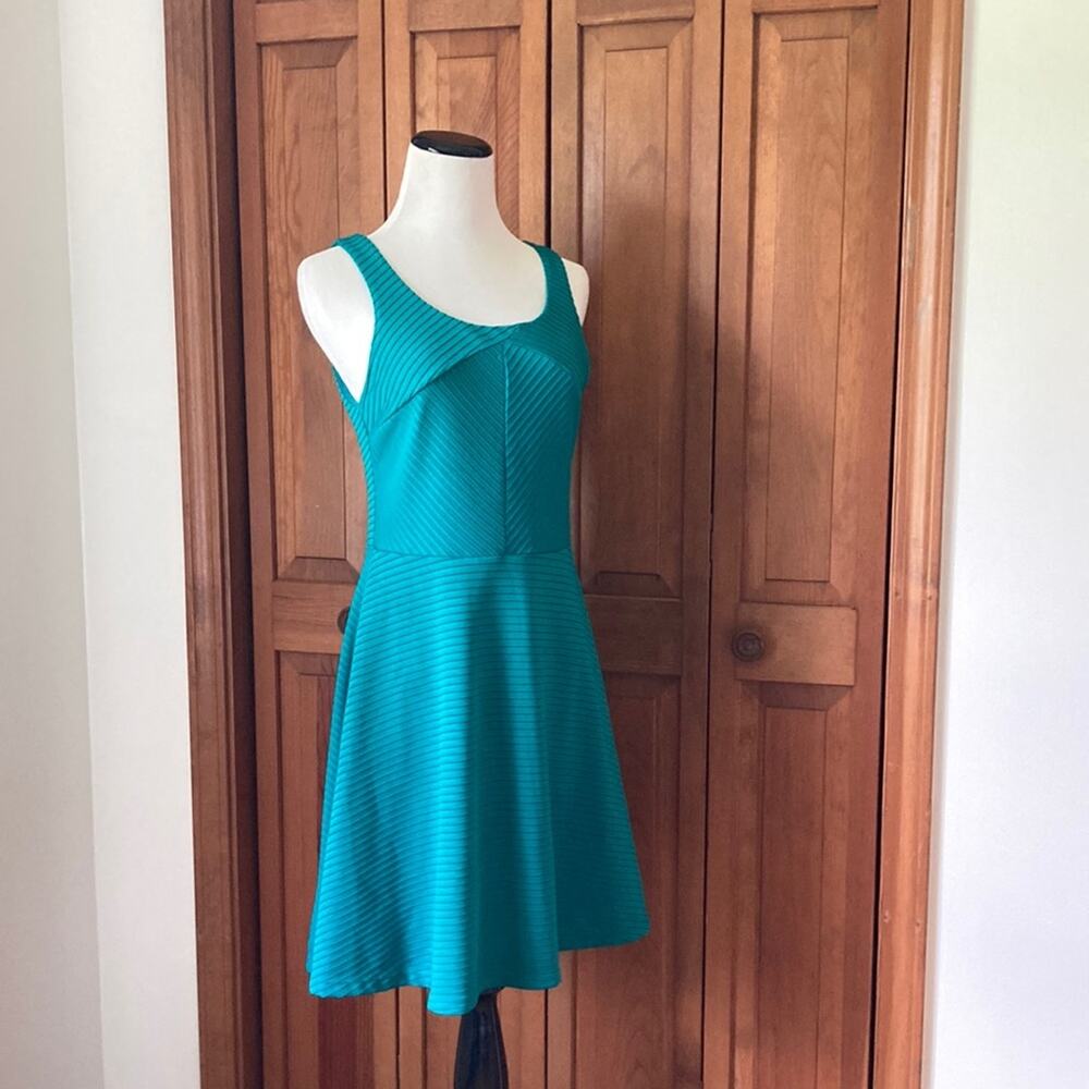 The Limited Teal Knit Pullover Fit & Flare Dress, Size XS